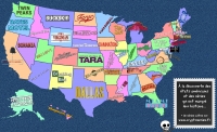 Carte des séries télévisées cultes américaines